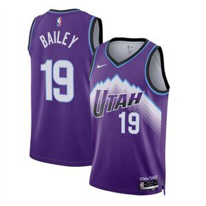 Mens Ace Bailey Purple Stitched Jersey